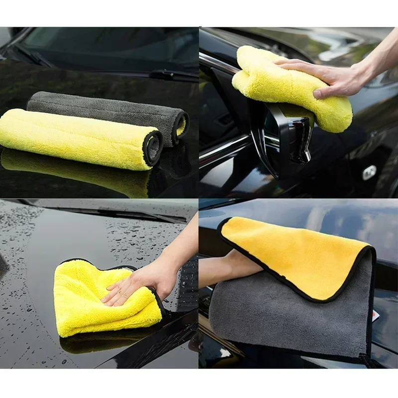 1/5pcs Thicken Car Microfiber  - огляд і ціна Microfiber Towel Detailing