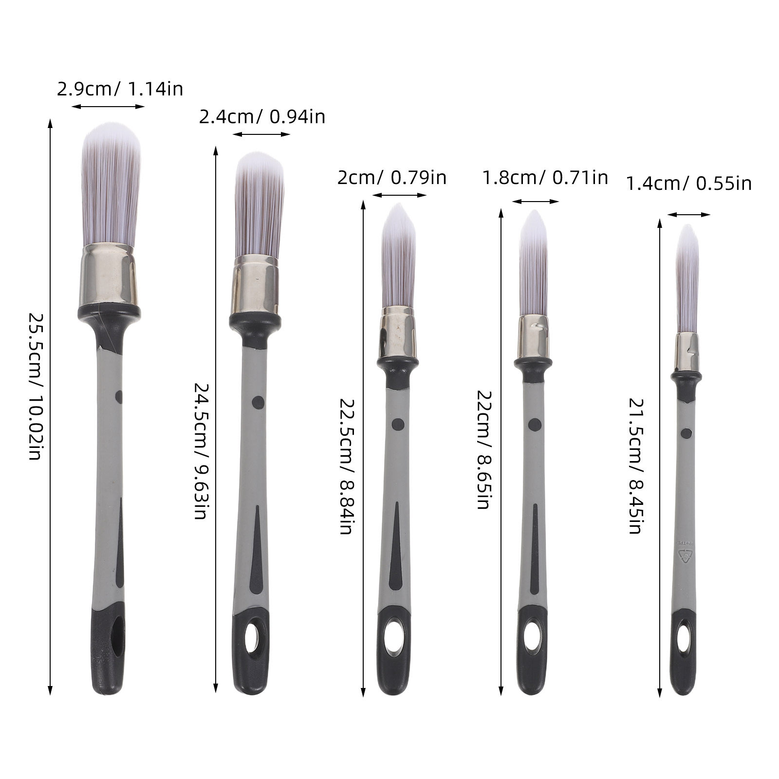 5Pcs Precision Detailing Paint - огляд і ціна Detailing Brush Set